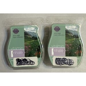 Scentsy Wax Bars Vitamin I(nhale) Inhale I Lot Of 2 Scents Warmer 3.2 Fl Oz New